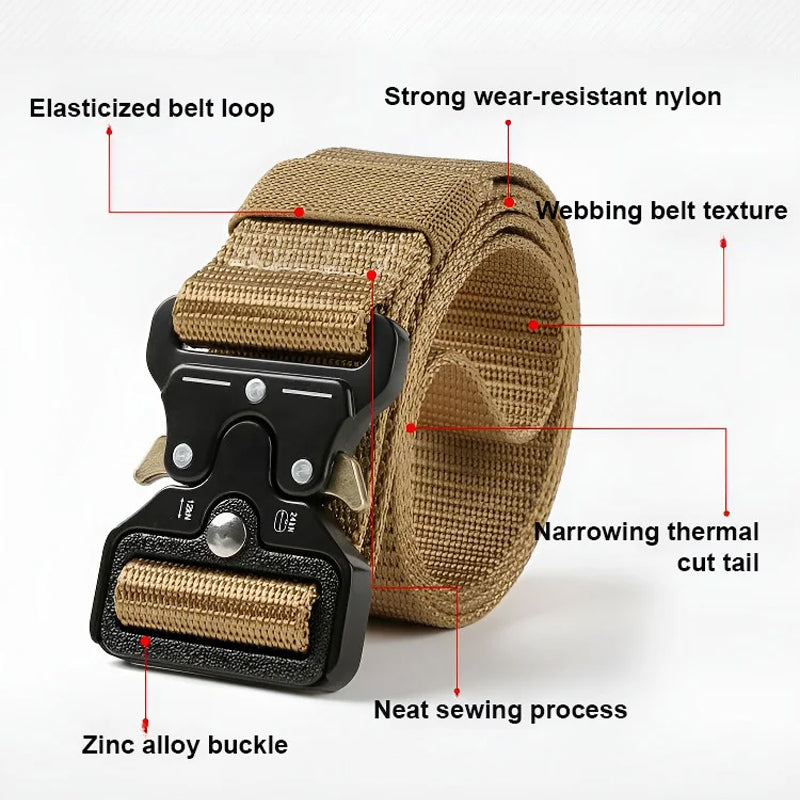 Lusinn® Tactical Work Belt – Quick-Release & Tear-Resistant